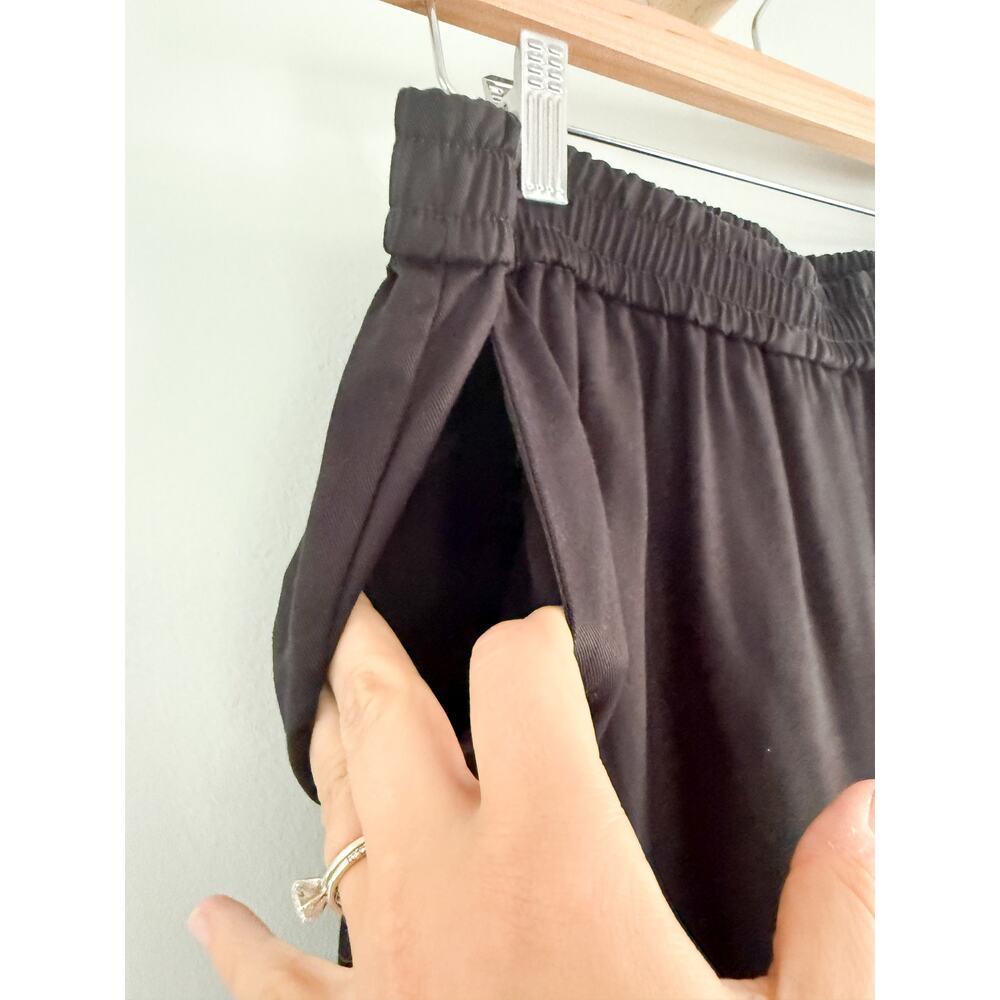 JCrew Factory | NWT TENCEL Pull On Wide Leg Pant Black | Sz 12 - Picture 4 of 9
